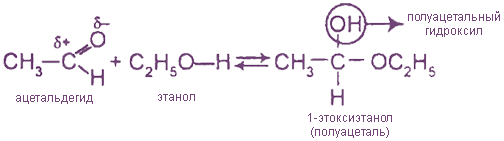  при наличии HCl полуацетали трансформируются в ацетали:
